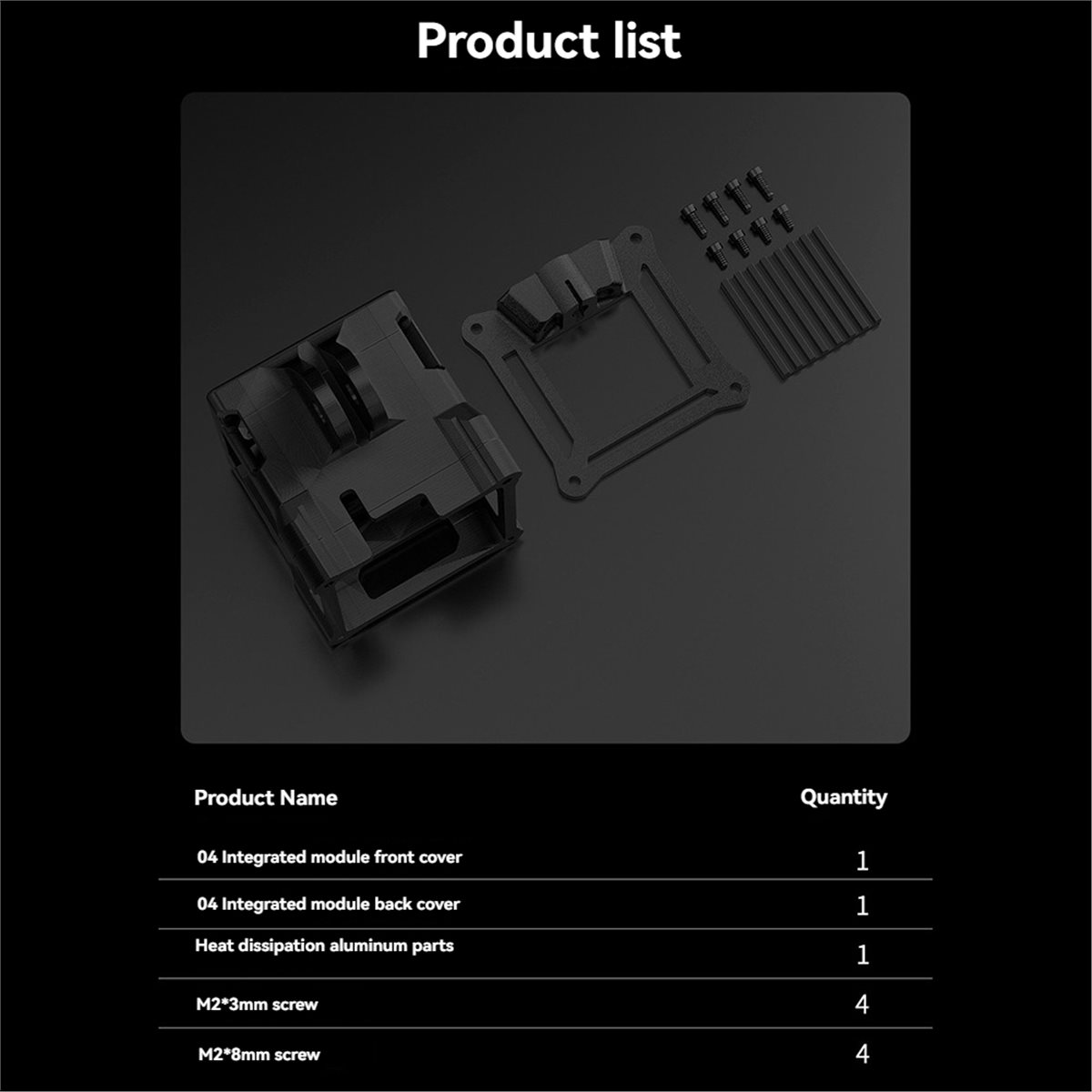 3D Printing Aluminium - AU47-DJI O4 Pro 카메라 마운트용 알루미늄