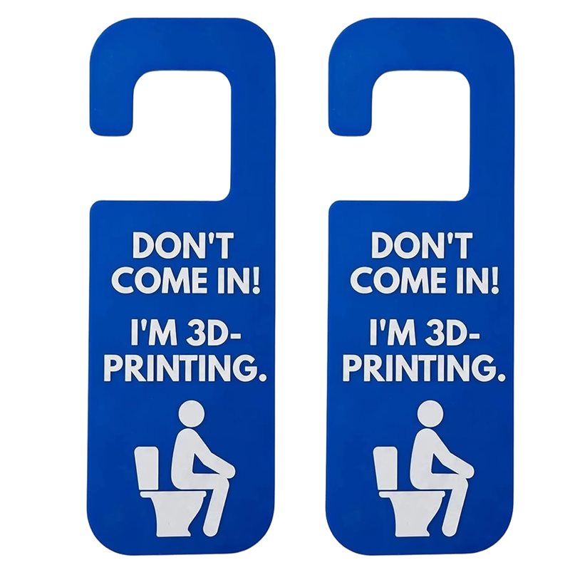3D Printing Enthusiast - ABRU-재미있는 3D 프린팅 문걸이 표지판 -