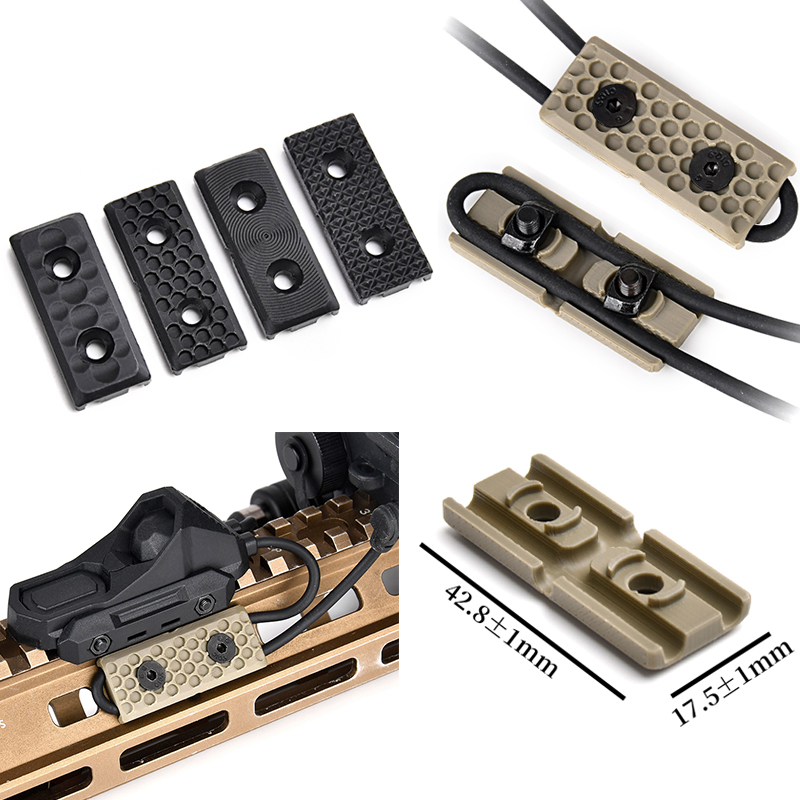 3D Printing Airsoft Parts - 전술 MLOK 레일 손전등 스위칭 라인