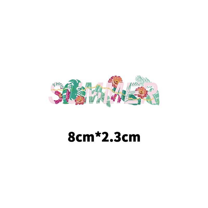 여름 스타일 알파벳 꽃 비닐 열전달 스티커 DIY 남성 - 3D Printing Vinyl 리뷰 및 가격