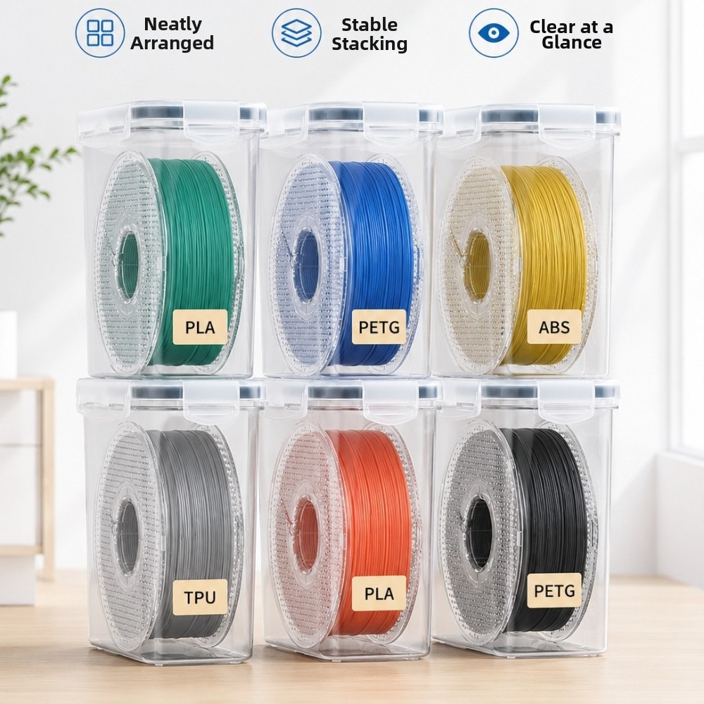 투명 필라멘트 보관함, 밀폐형 방진 3D 프린팅 용기, - 3D Printing With Pp 리뷰 및 가격