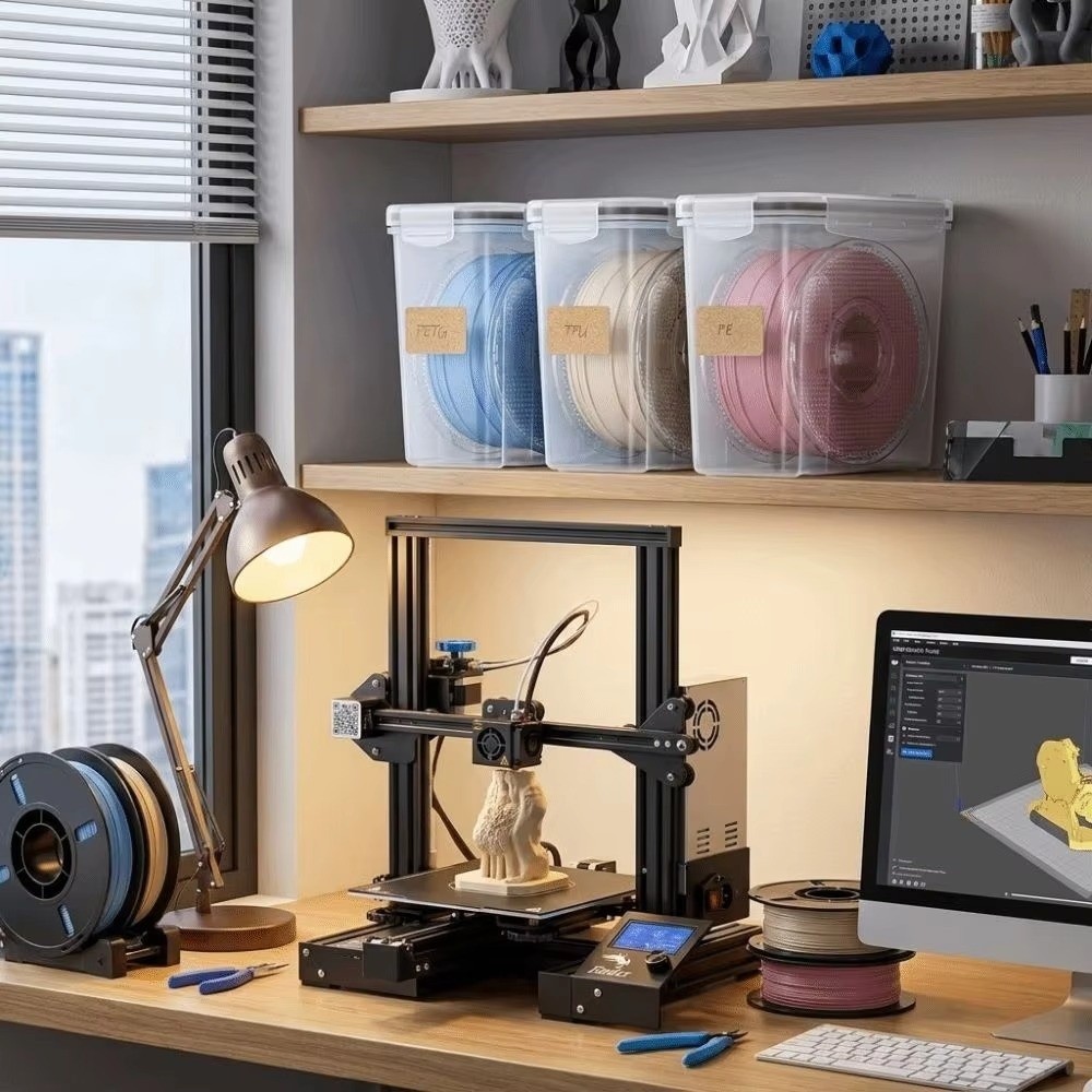 투명 필라멘트 보관함, 밀폐형 방진 3D 프린팅 용기, - 3D Printing With Pp 리뷰 및 가격