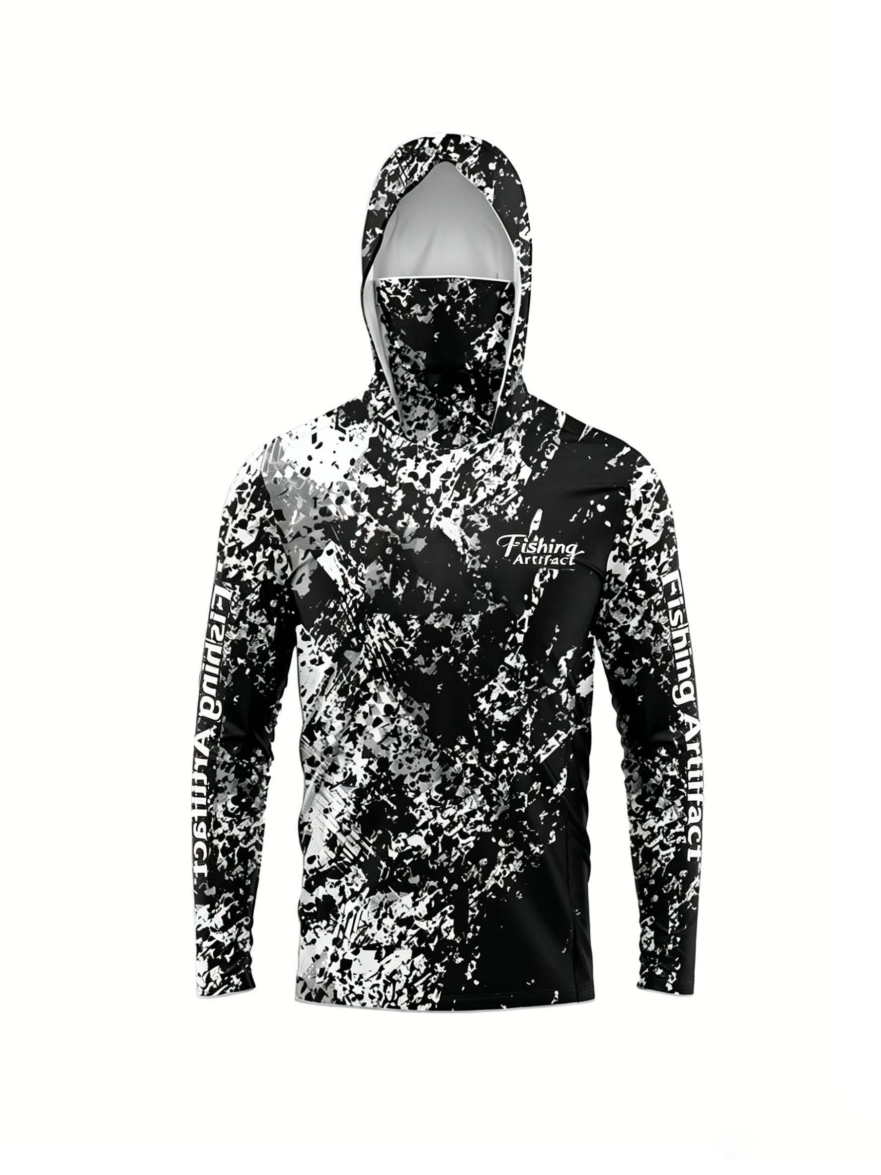 남성용 여름 3D 프린트 낚시 후드티(페이스 마스크 포 - 3D Printing Jersey 리뷰 및 가격
