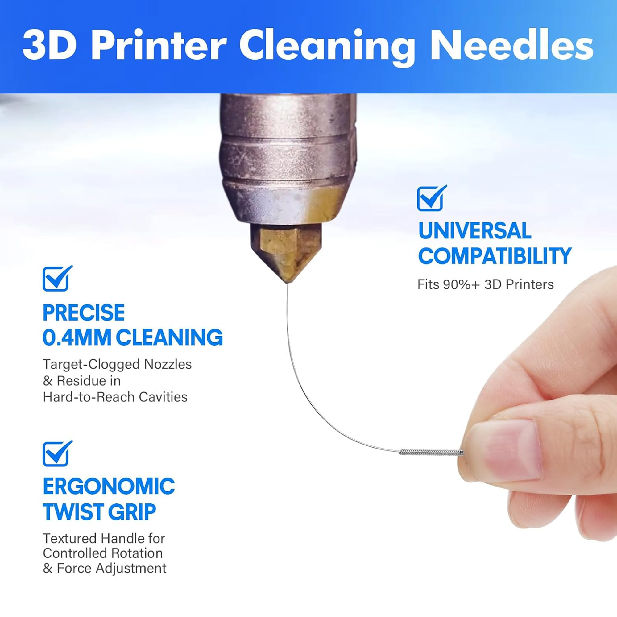3D 프린터 청소 키트: 60개의 와이프, 노즐 니들, - 3D Printing Ender 리뷰 및 가격