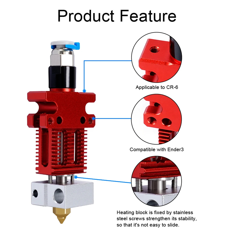 3D 프린터 부품 CR6 SE J-헤드 조립 프린트 헤 - 3D Printing Ender 리뷰 및 가격