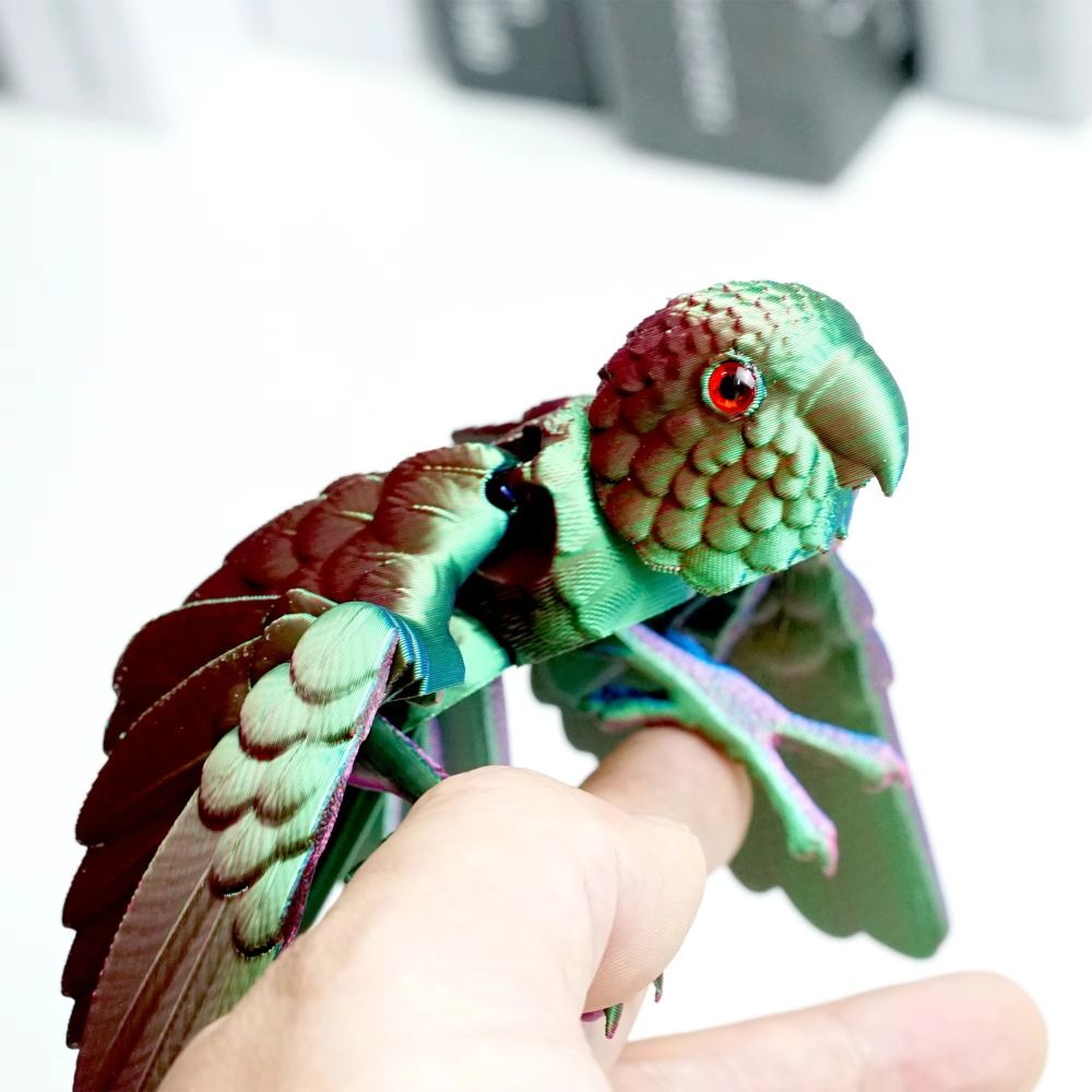 3D 프린팅으로 제작된 사실적인 눈을 가진 앵무새 모형 - 3D Printing Simulator 리뷰 및 가격