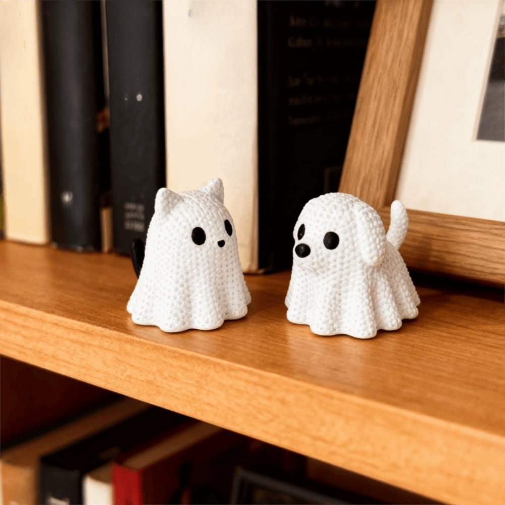 니트 질감의 할로윈 유령 고양이 강아지 피규어 미니 플 - 3D Printing App 리뷰 및 가격