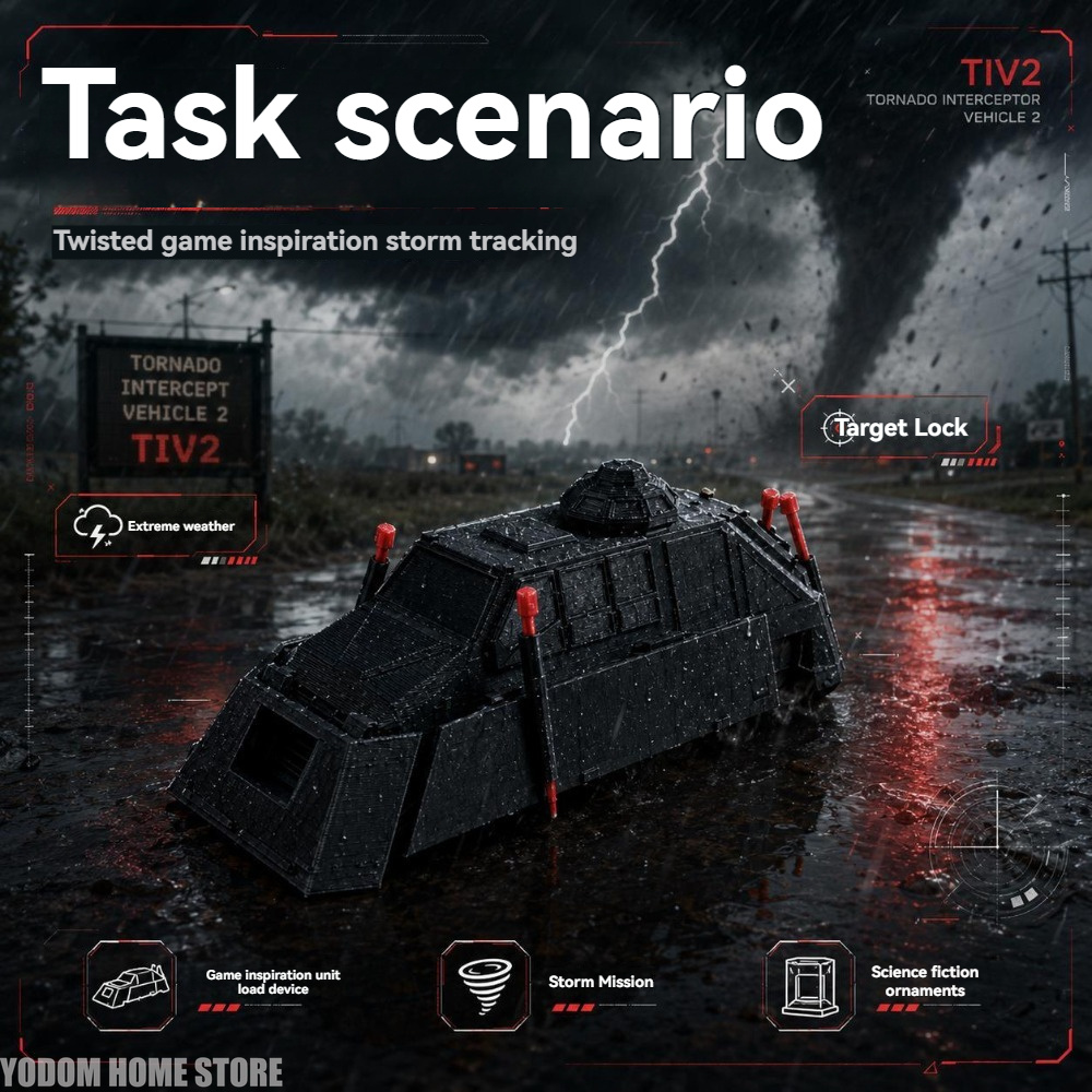 3D 프린팅된 Tiv2 휴대용 토네이도 대응 차량 2  - 3D Printing Enthusiast 리뷰 및 가격