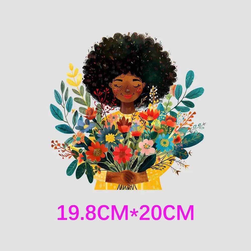 여아용 패션 꽃 부케, 열 전달 스티커, 다리미 부착  - 3D Printing Vinyl 리뷰 및 가격