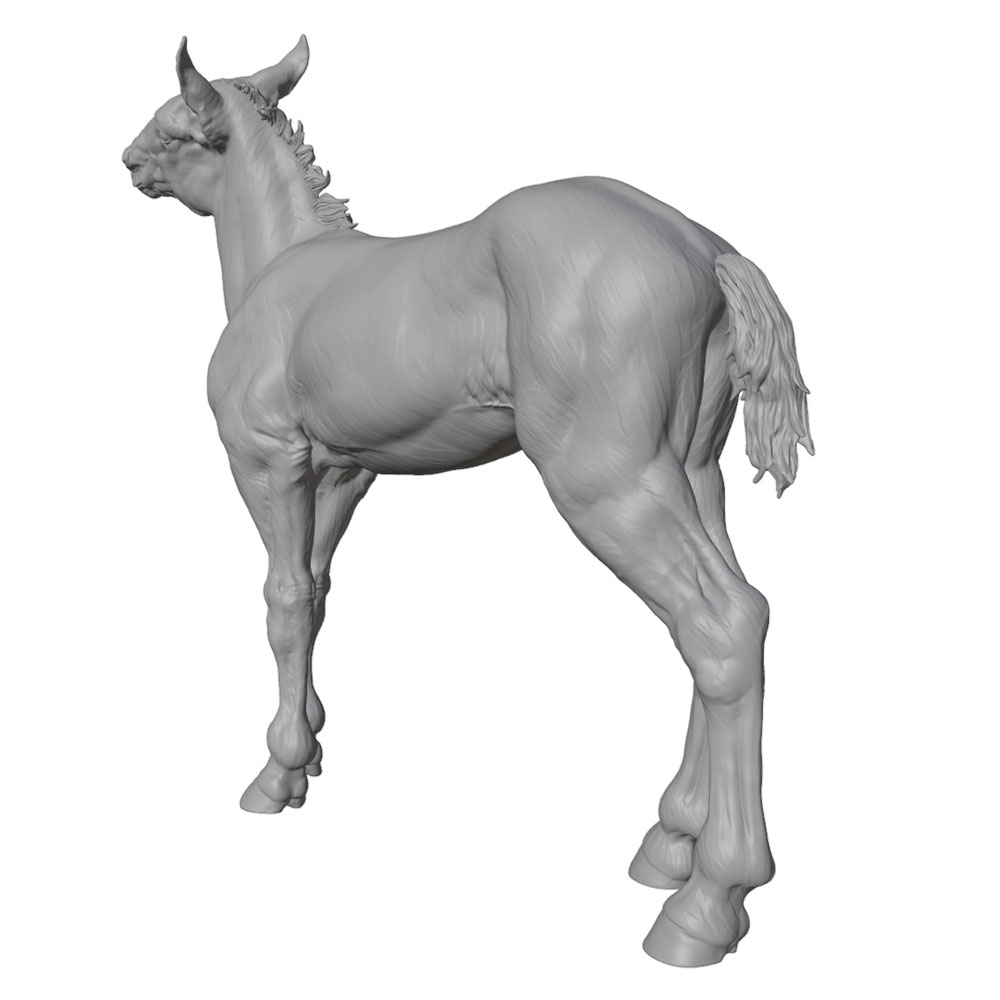고화질 인쇄, 사실적인 말 미니어처 레진 조형물, 수작 - 3D Printing App 리뷰 및 가격