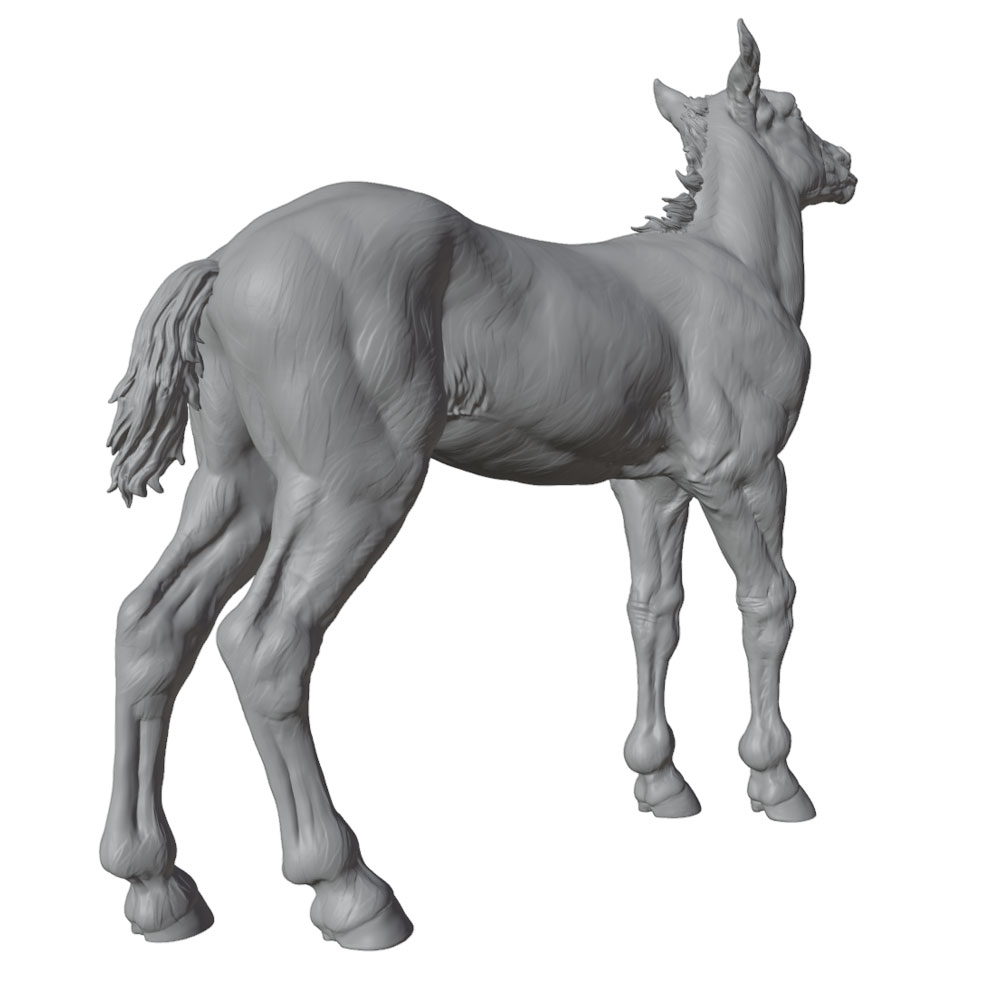 고화질 인쇄, 사실적인 말 미니어처 레진 조형물, 수작 - 3D Printing App 리뷰 및 가격