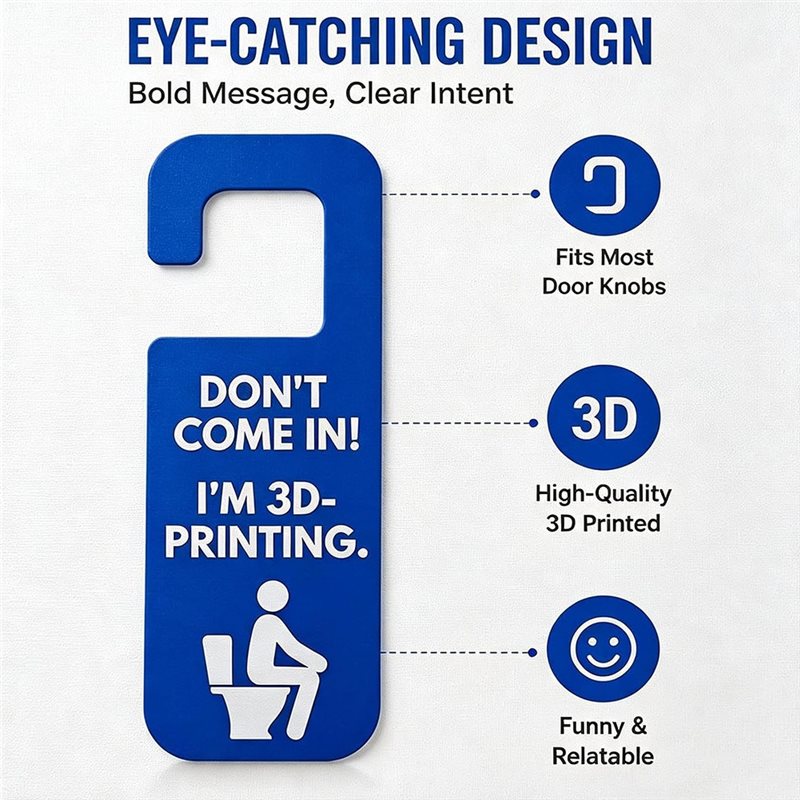 IALJ-재미있는 3D 프린팅 문걸이 표지판 - 들어오 - 3D Printing Enthusiast 리뷰 및 가격