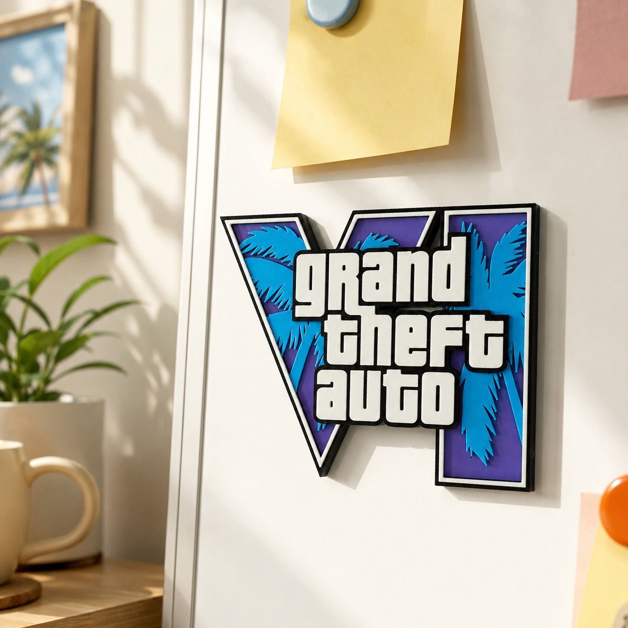 GTA6 3D 프린팅 로고 자석 스티커 냉장고 자석 G - 3D Printing Enthusiast 리뷰 및 가격