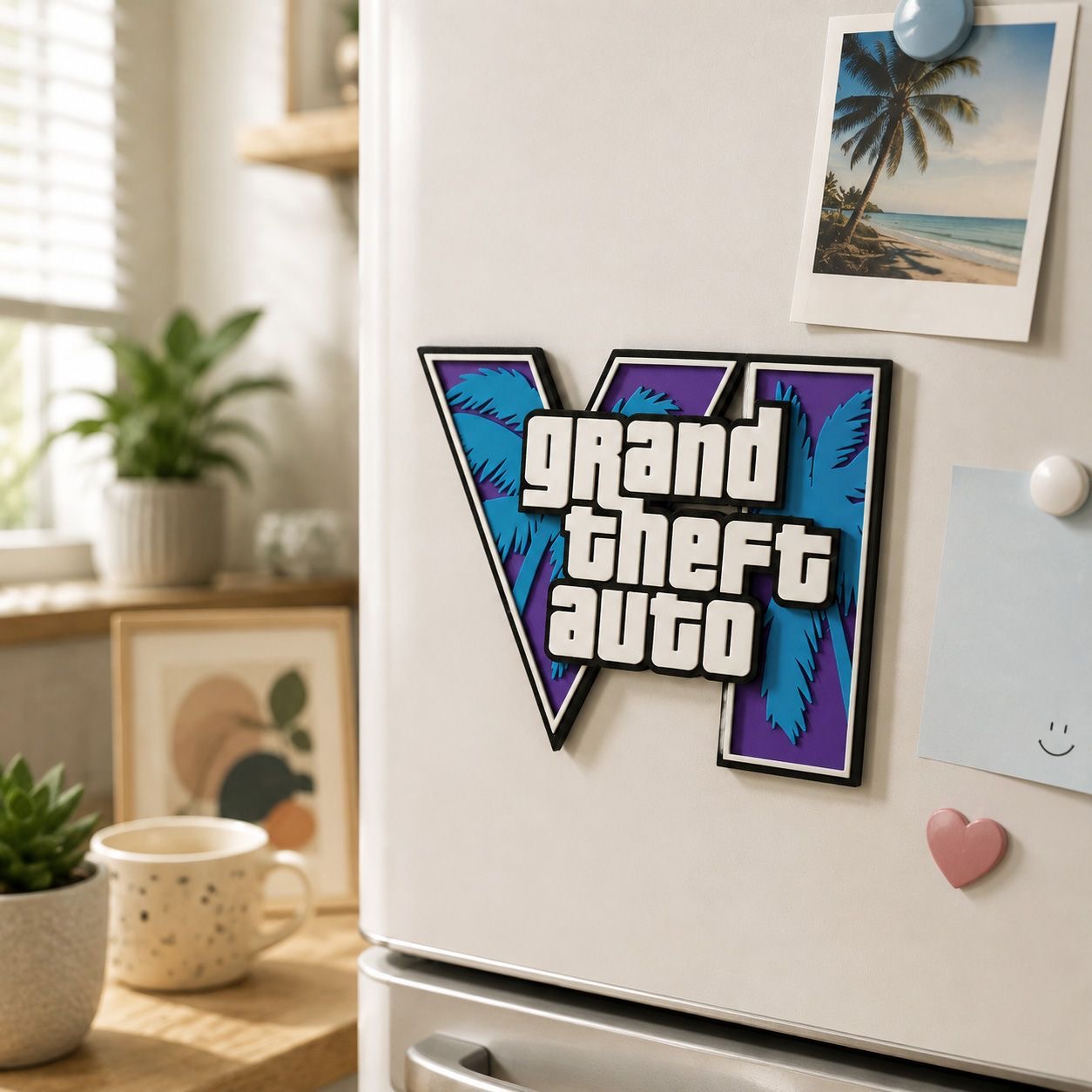 GTA6 3D 프린팅 로고 자석 스티커 냉장고 자석 G - 3D Printing Enthusiast 리뷰 및 가격