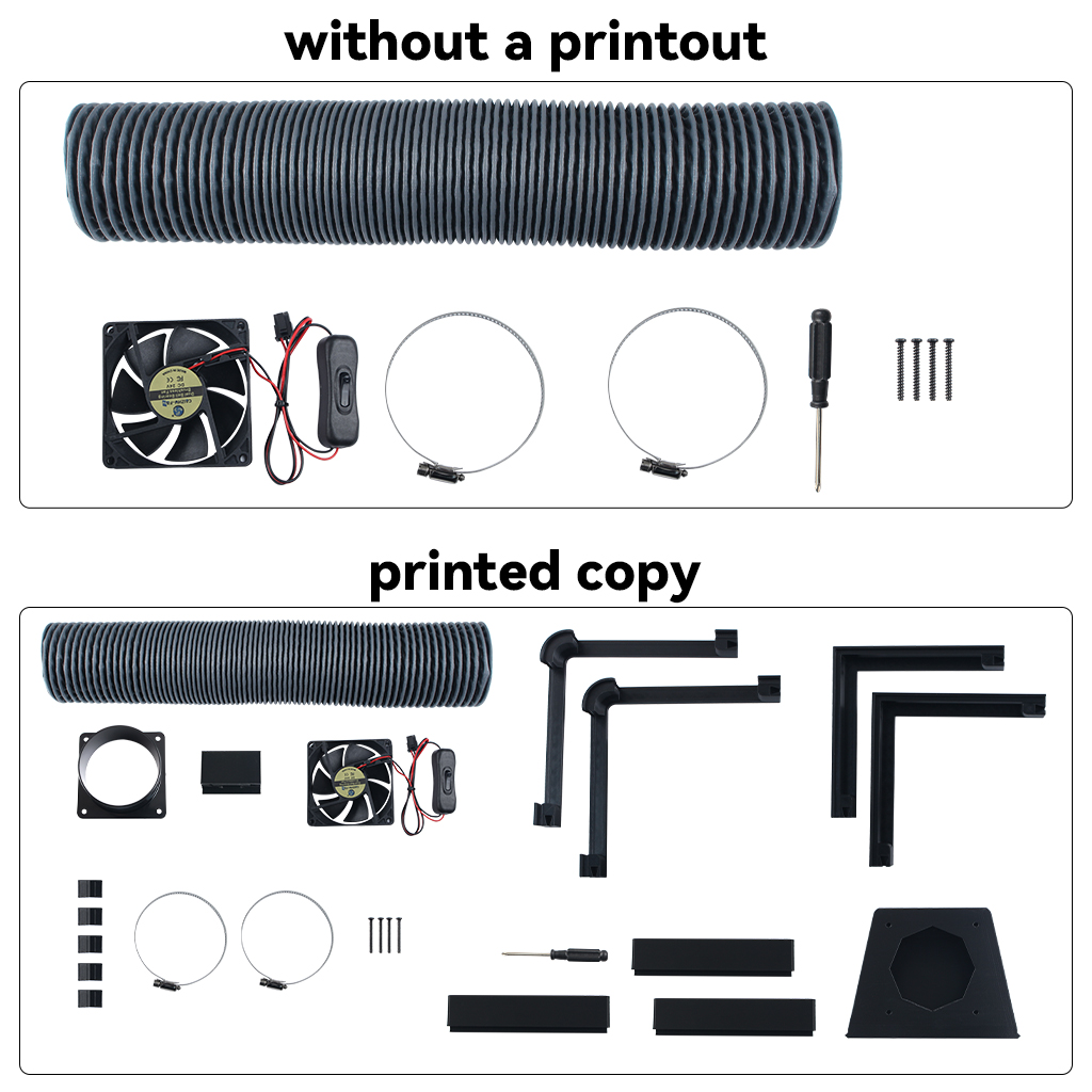 Bambu Lab X2D/P2S용 외부 배기 팬 키트, - 3D Printing Laboratory 리뷰 및 가격