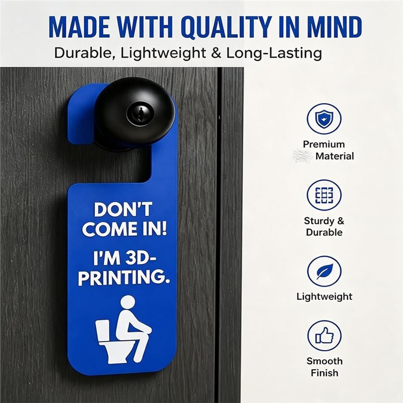 ABRU-재미있는 3D 프린팅 문걸이 표지판 - 들어오 - 3D Printing Enthusiast 리뷰 및 가격