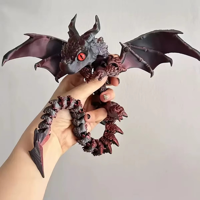 무작위 눈을 가진 3D 인쇄 날개 달린 캐리지 드래곤  - 3D Printing App 리뷰 및 가격