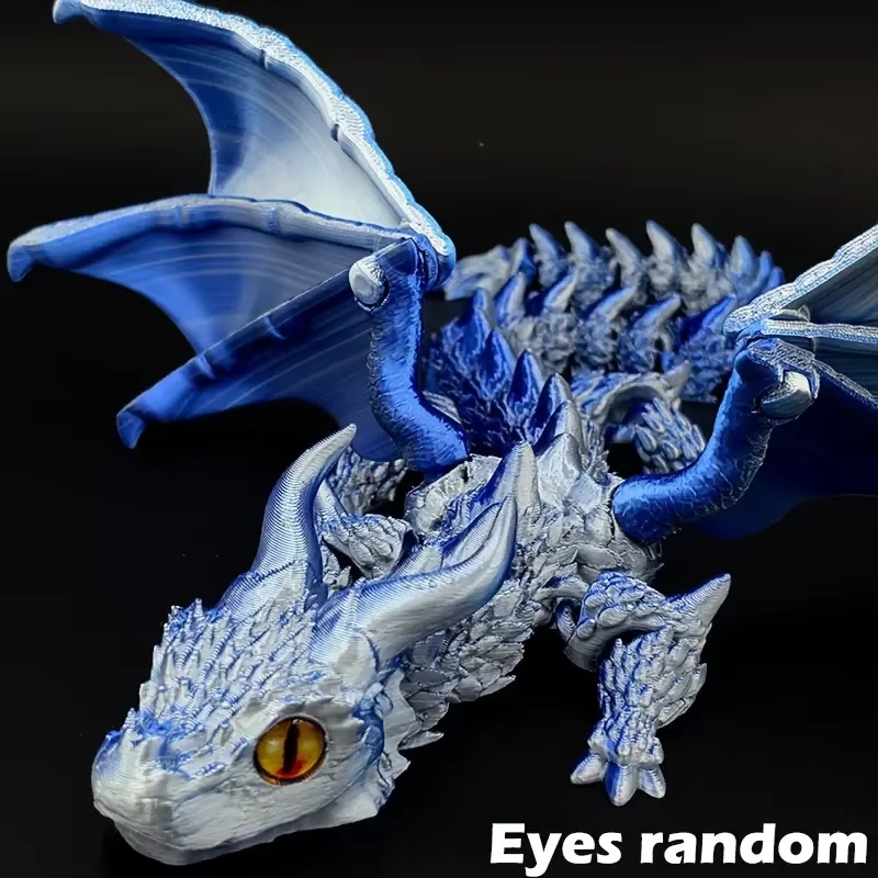 무작위 눈을 가진 3D 인쇄 날개 달린 캐리지 드래곤  - 3D Printing App 리뷰 및 가격