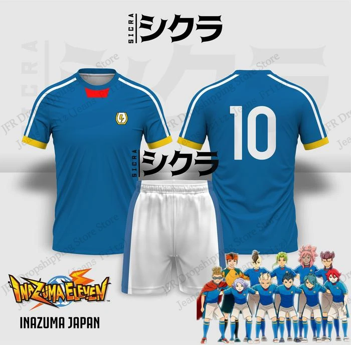 저지 세트 저지 이나즈마 일레븐 애니메이션 축구 3d  - 3D Printing Jersey 리뷰 및 가격