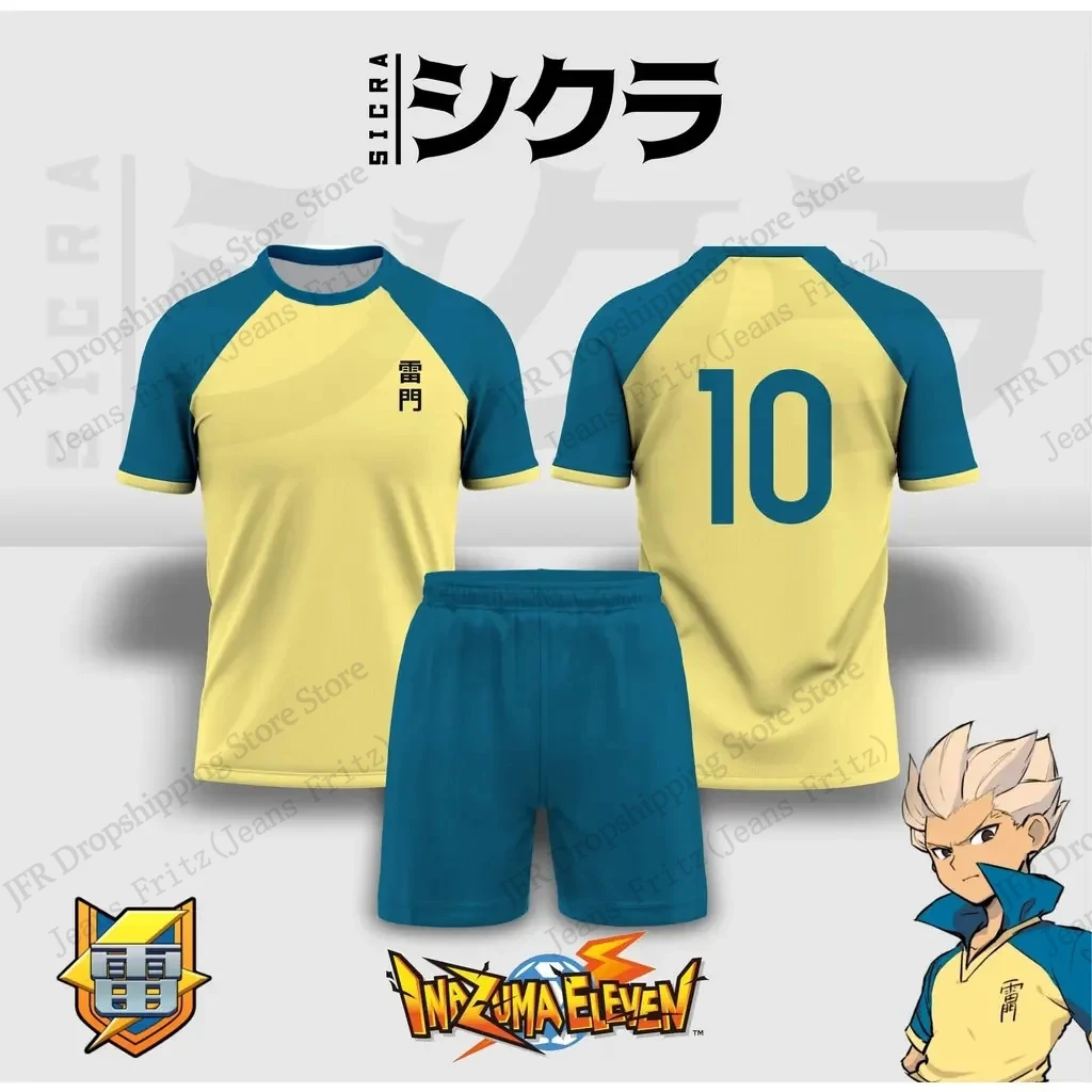 저지 세트 저지 이나즈마 일레븐 애니메이션 축구 3d  - 3D Printing Jersey 리뷰 및 가격