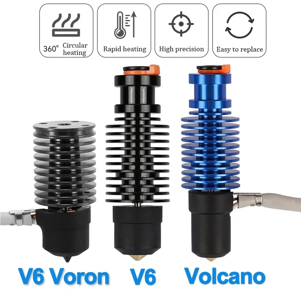 화산 핫 엔드 E3D V6 24V 50W 60W Vor - 3D Printing Ender 리뷰 및 가격